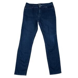 Buffalo David Bitton Francesca Mid Rise Skinny Jeans Dark Wash Size 10